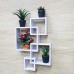 FixtureDisplays® Wall Mount Cube Set Intersecting Shelves Wood (MDF) Platform White Horizontal or Vertical 26X18X4